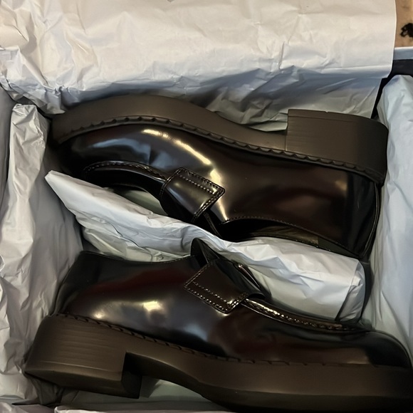 Prada Leather Triangle Logo Loafer - Picture 7 of 12